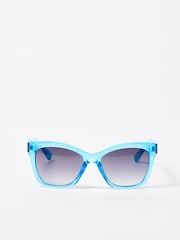 Oliver Bonas Eckige Sonnenbrille mit Kristallbesatz - Bild 2 von 7