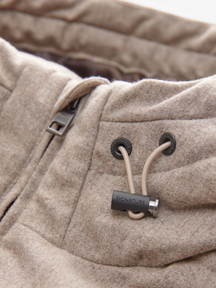 neutre - Signature Wool Blend Résistant à la douche Nova Fides Puffer Coat - Image 10 of 12