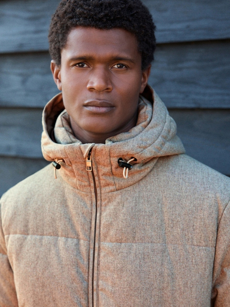 neutre - Signature Wool Blend Résistant à la douche Nova Fides Puffer Coat - Image 5 of 12