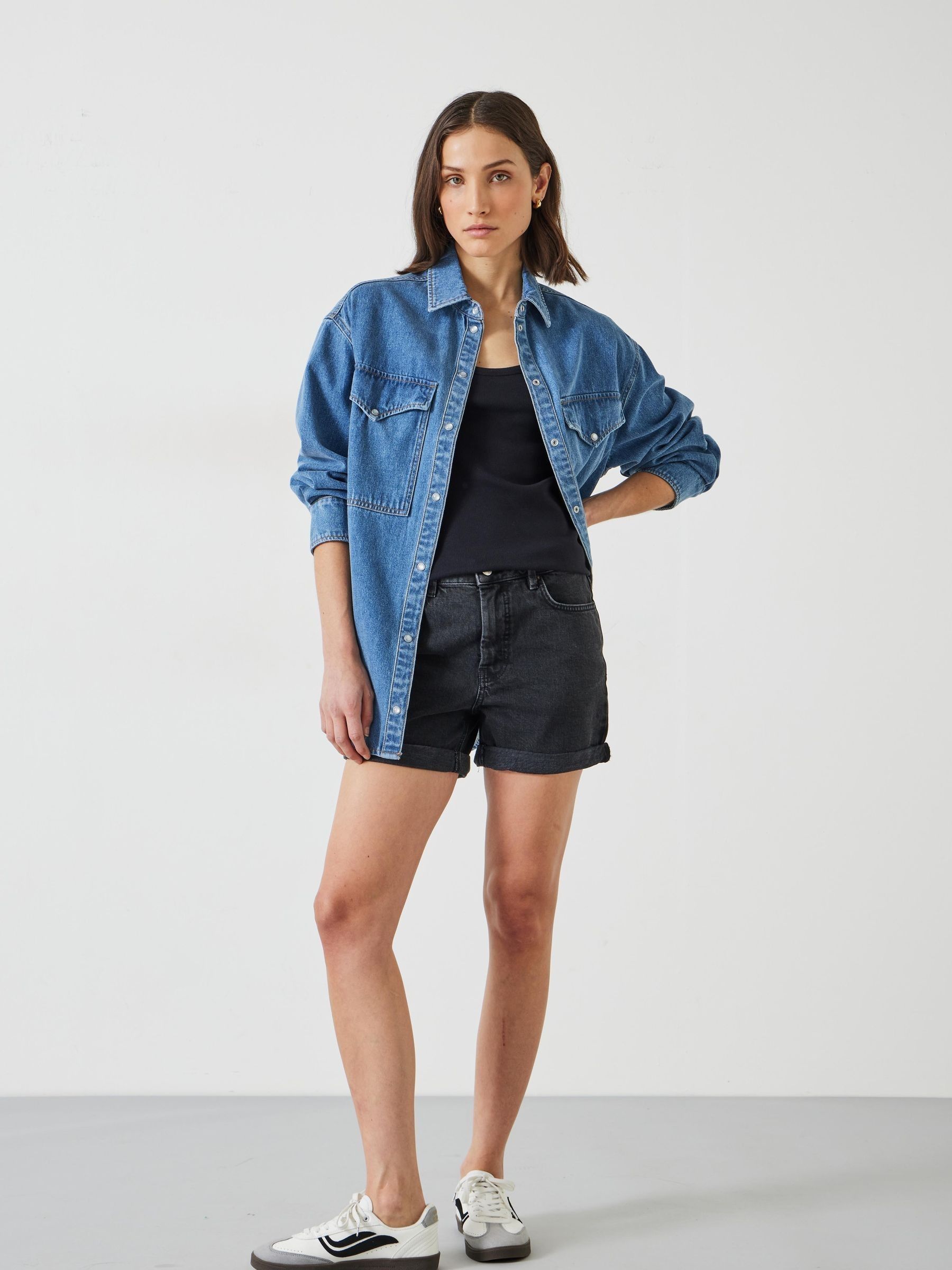 Buy Hush Black 100 Cotton Denim Shorts from Next USA