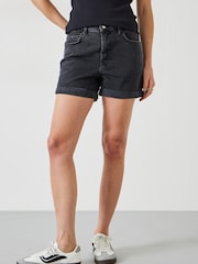 Hush Black Denim Shorts - Image 2 of 4