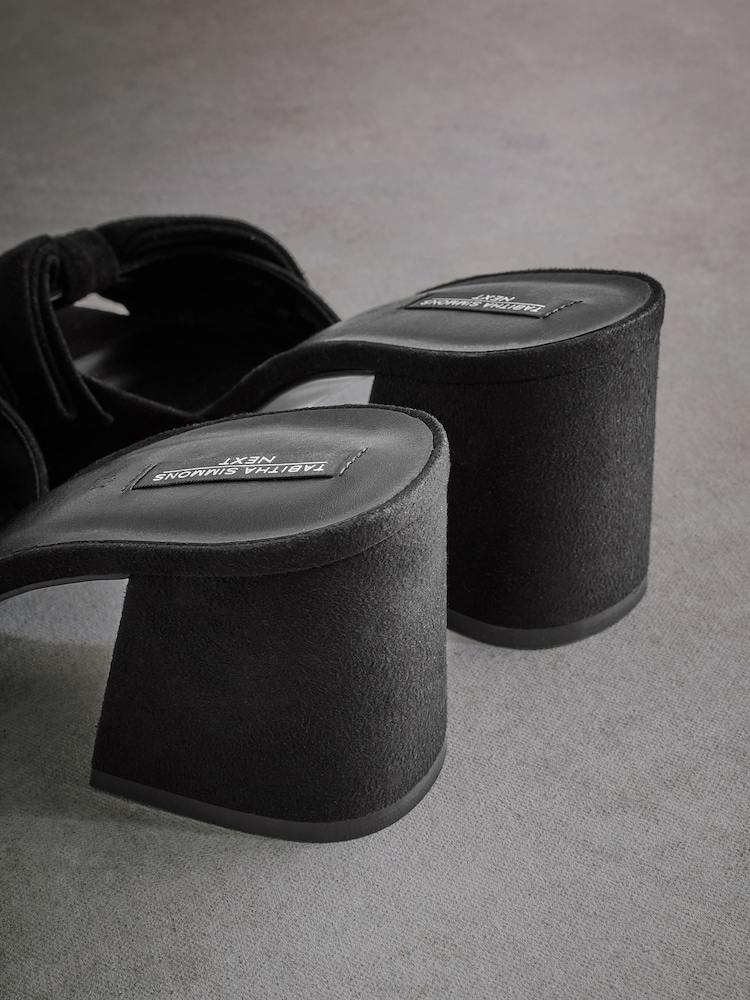 Noir - Tabitha Simmons Liv Leather Nœud Block Mules - Image 11 of 13