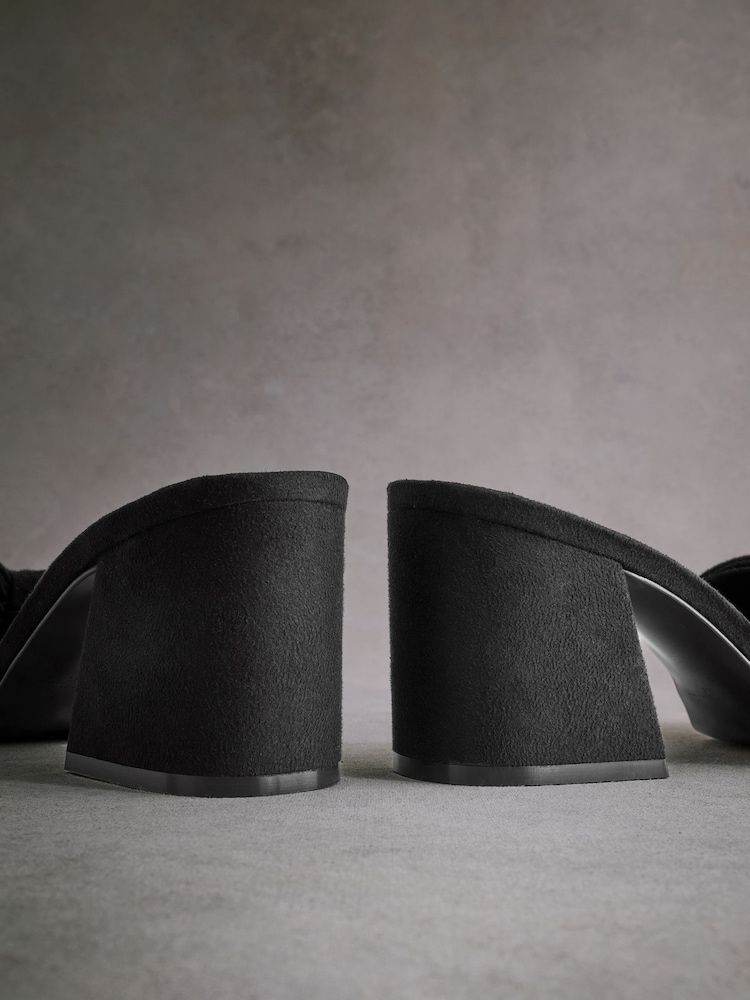 Noir - Tabitha Simmons Liv Leather Nœud Block Mules - Image 12 of 13