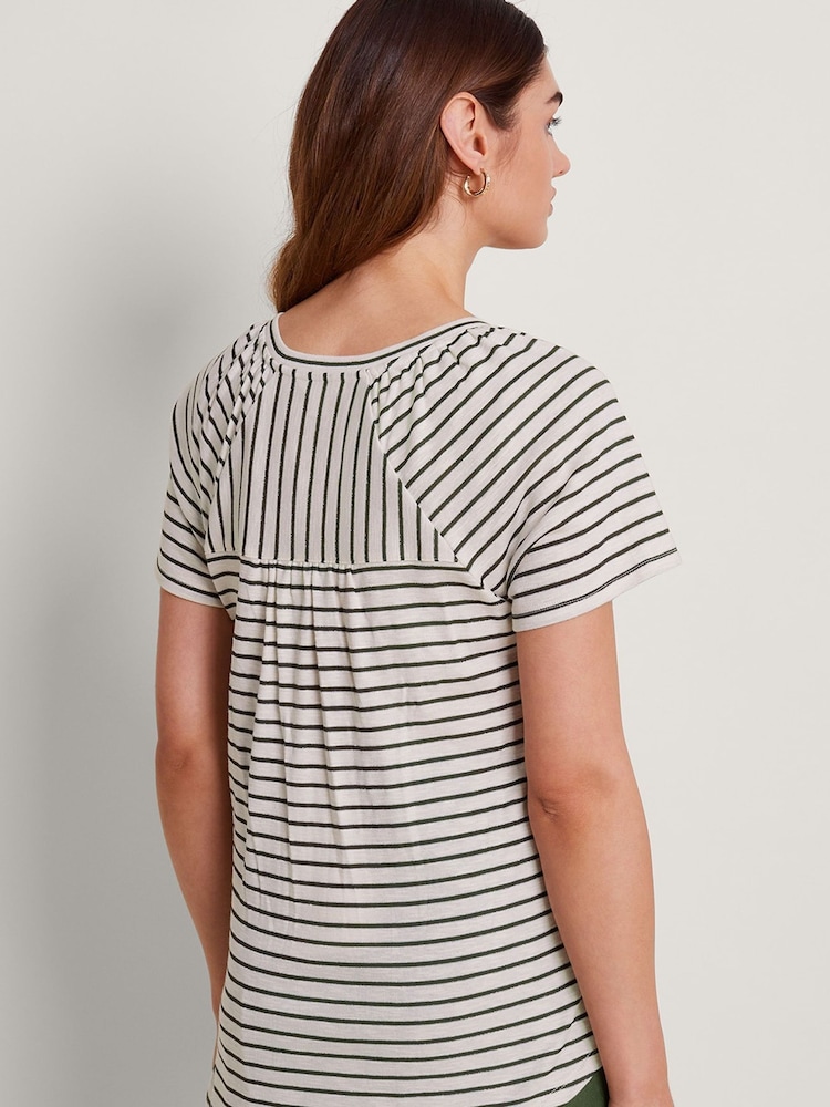Monsoon Saskia T-Shirt mit Streifen - Bild 2 von 5