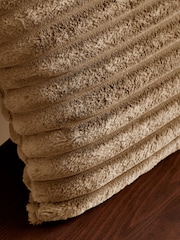 Catherine Lansfield Natural Catherine Lansfield Soft and Cosy Ribbed Cushion - Image 2 of 4