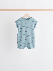 Blue Character Baby Jersey 100% Cotton Rompers 4 Pack - Image 2 of 11