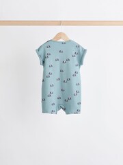 Blue Character Baby Jersey 100% Cotton Rompers 4 Pack - Image 3 of 11