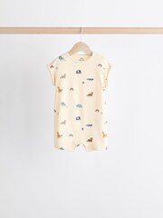 Blue Character Baby Jersey 100% Cotton Rompers 4 Pack - Image 4 of 11