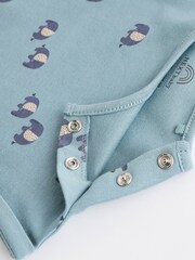 Blue Character Baby Jersey 100% Cotton Rompers 4 Pack - Image 9 of 11