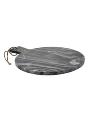 Maison by Premier Grey Marble Round Paddle Serving Board - Image 3 of 6