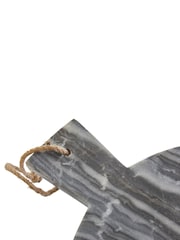 Maison by Premier Grey Marble Round Paddle Serving Board - Image 4 of 6