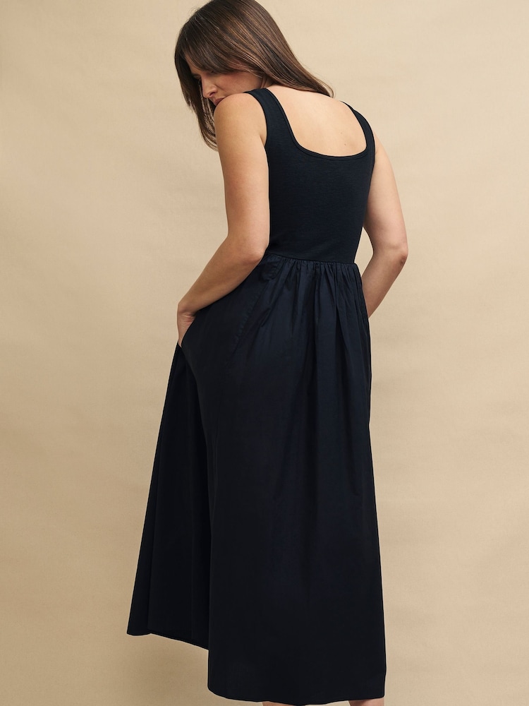 Nobody's Child Black Plain Colorado Midi Dress - Image 2 of 5