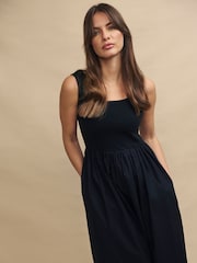 Nobody's Child Black Plain Colorado Midi Dress - Image 4 of 5