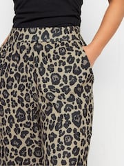 PixieGirl Petite Animal Leopard Print Harem Trousers - Image 4 of 5
