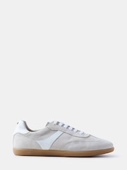 Mint Velvet Cream Suede Side Strip Trainers - Image 2 of 3