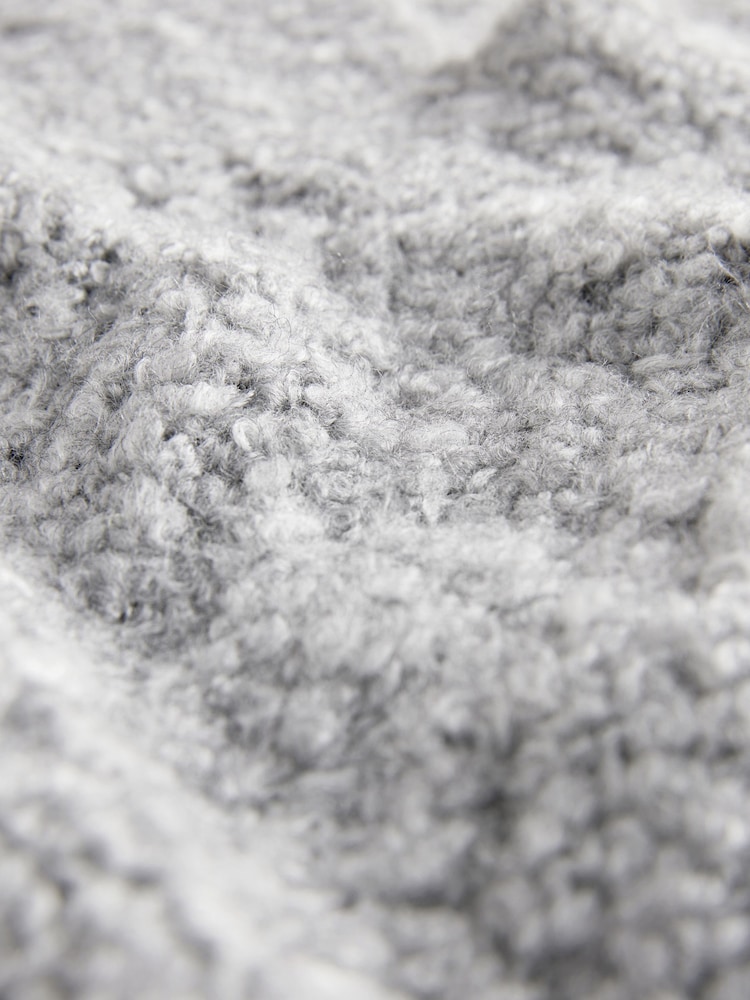 Grey Boucle V-Neck Knitted Tank Vest - Image 9 of 9