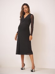 Seraphine Maternity & Nursing Twist Midi Dress - Bild 6 von 6