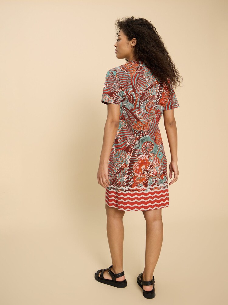 White Stuff Red Tammy Cotton Jersey Dress - Image 2 of 7 White Stuff Red Tammy Cotton Jersey Dress - Image 2 of 7