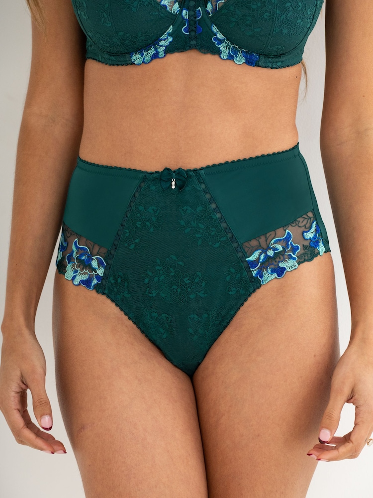 Pour Moi Dark Green High Waist Sofia Knickers - Image 2 of 4 Pour Moi Dark Green High Waist Sofia Knickers - Image 2 of 4