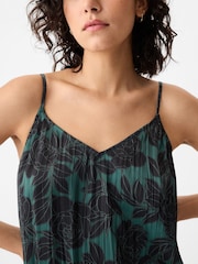 Gap Green Pleated Satin Camisole - Image 3 of 5