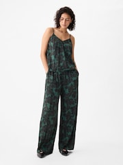 Gap Green Pleated Satin Camisole - Image 4 of 5
