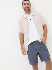 FatFace Blue Snowdon Hybrid Cargo Shorts - Image 1 of 5