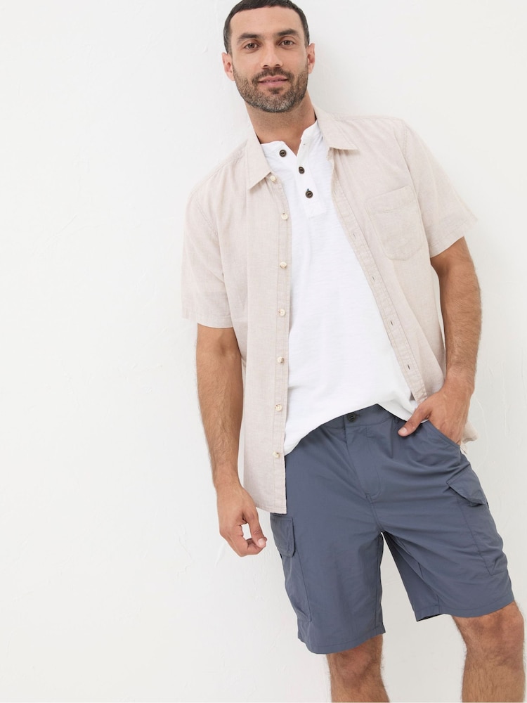 FatFace Blue Snowdon Hybrid Cargo Shorts - Image 1 of 5 FatFace Blue Snowdon Hybrid Cargo Shorts - Image 1 of 5