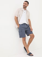 FatFace Blue Snowdon Hybrid Cargo Shorts - Image 2 of 5