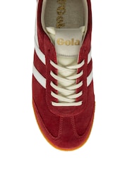Gola Red Mens Elan Suede Lace-Up Trainers - Image 1 of 4