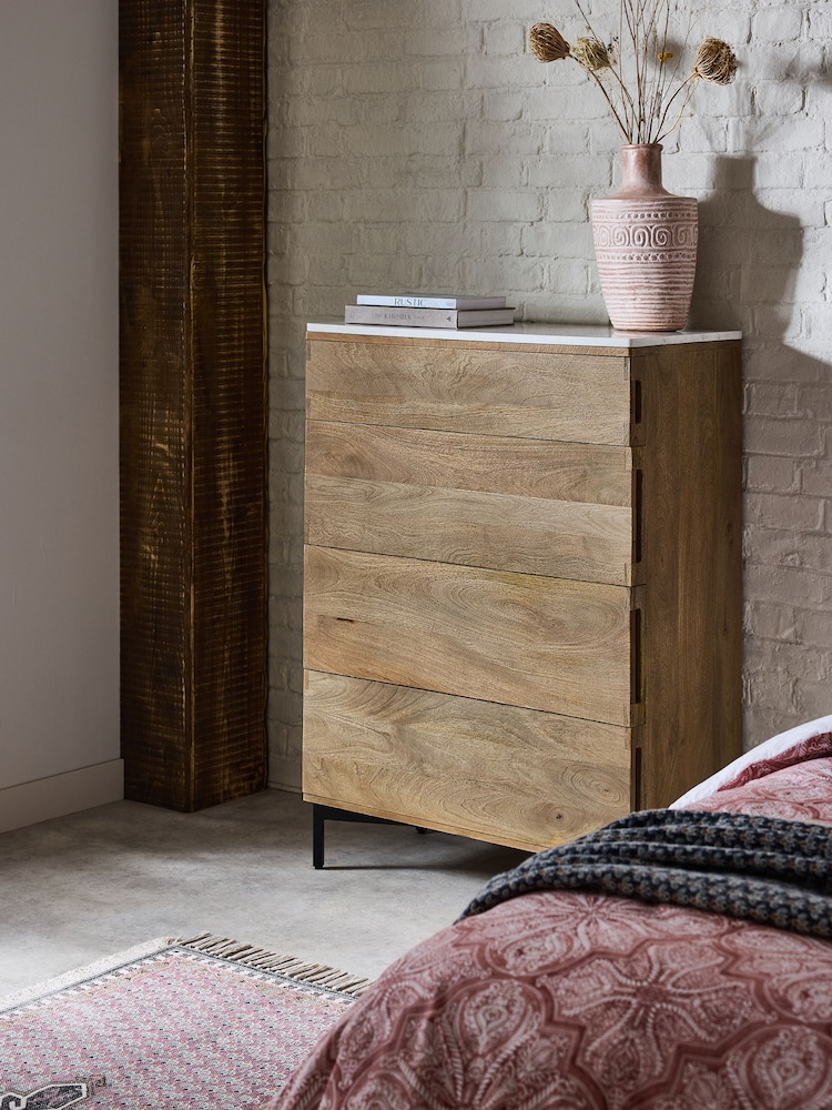 French Connection Natural Spencer Chest of Drawers - Image 1 of 8