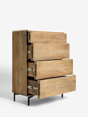French Connection Natural Spencer Chest of Drawers - Image 7 of 8