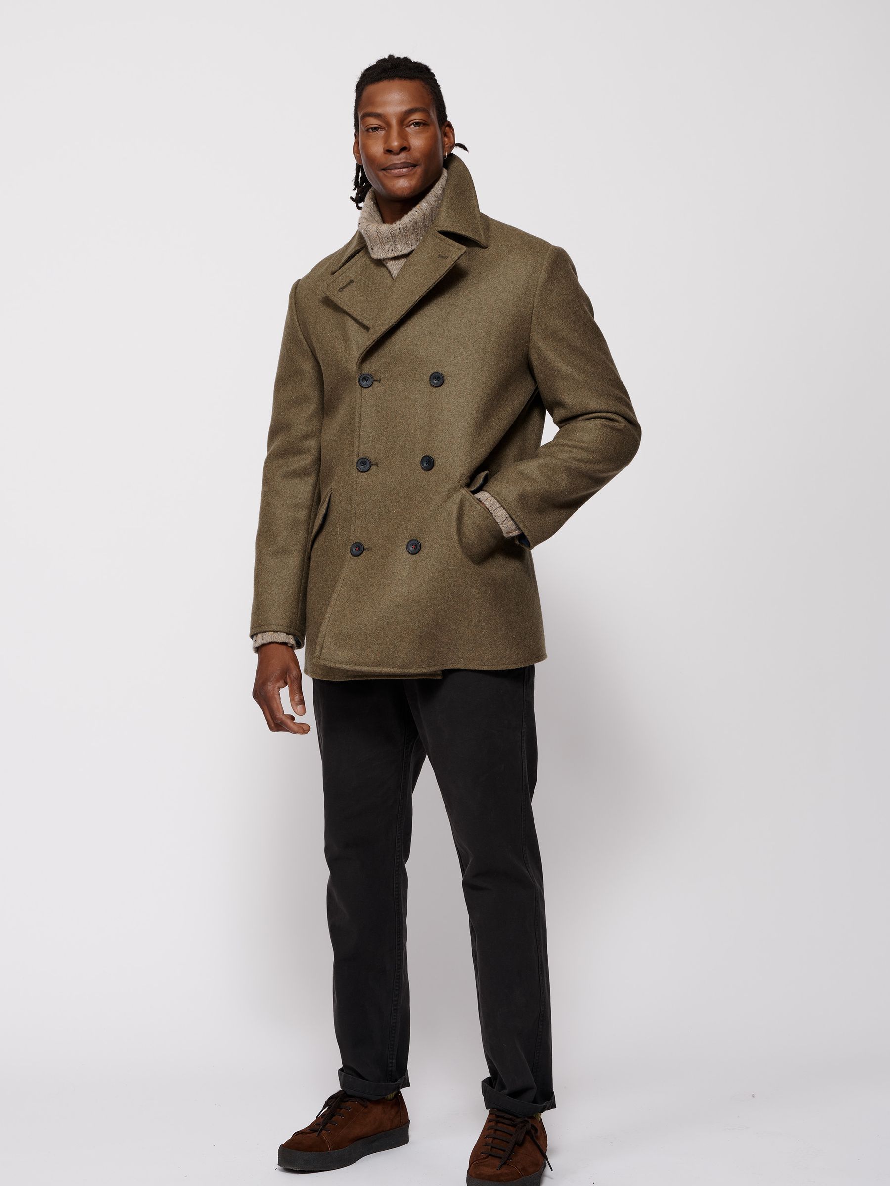 WIRROW Double Breasted Over Coat サイズ3 Buy Aubin Wragby Double Breasted Wool Coat from the Next UK online