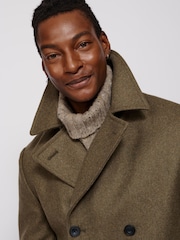 Aubin Wragby Double Breasted Wool Coat - Image 5 of 11
