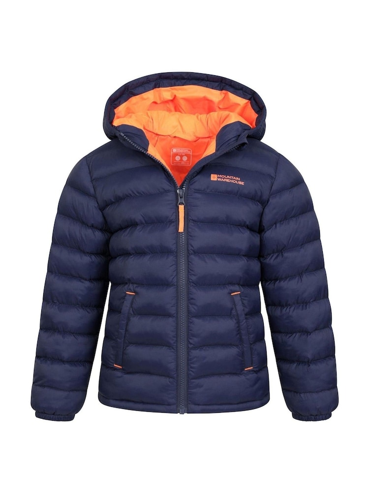 Mountain Warehouse Dark Blue Seasons II Kids Water-Resistant Padded Jacket - Image 2 of 5