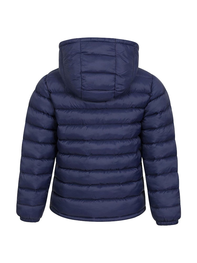 Ciemnoniebieski - Mountain Warehouse Seasons II Kids Water-Resistant Padded Jacket - Image 3 of 5