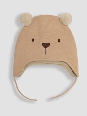 JoJo Maman Bébé Brown Bear Hat - Image 1 of 3