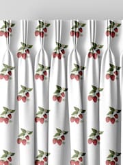 Sophie Allport White Strawberries Made to Measure Curtains - Image 5 of 9
