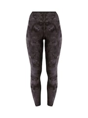 Sweaty Betty Black Spray Dye Print Full Length All Day Active Emboss Leggings - Image 7 of 7