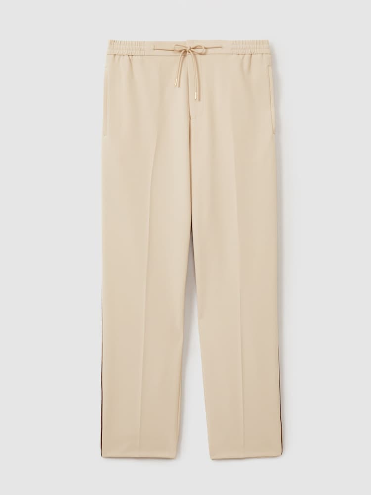 Reiss Roy Relaxed Contrast Pipe Detail Trousers - Imagen 2 de 6