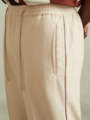 Reiss Roy Relaxed Contrast Pipe Detail Trousers - Imagen 3 de 6