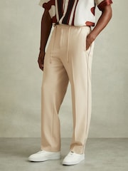 Reiss Roy Relaxed Contrast Pipe Detail Trousers - Imagen 5 de 6