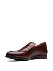 Clarks Brown Leather Bradish Ease Shoes - Image 4 of 7