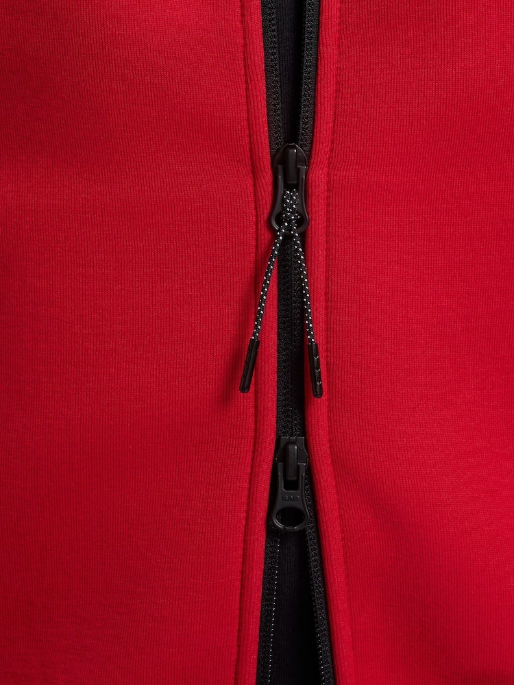 Nike Gym Red Tech Fleece Zip Up Hoodie - Image 11 of 11