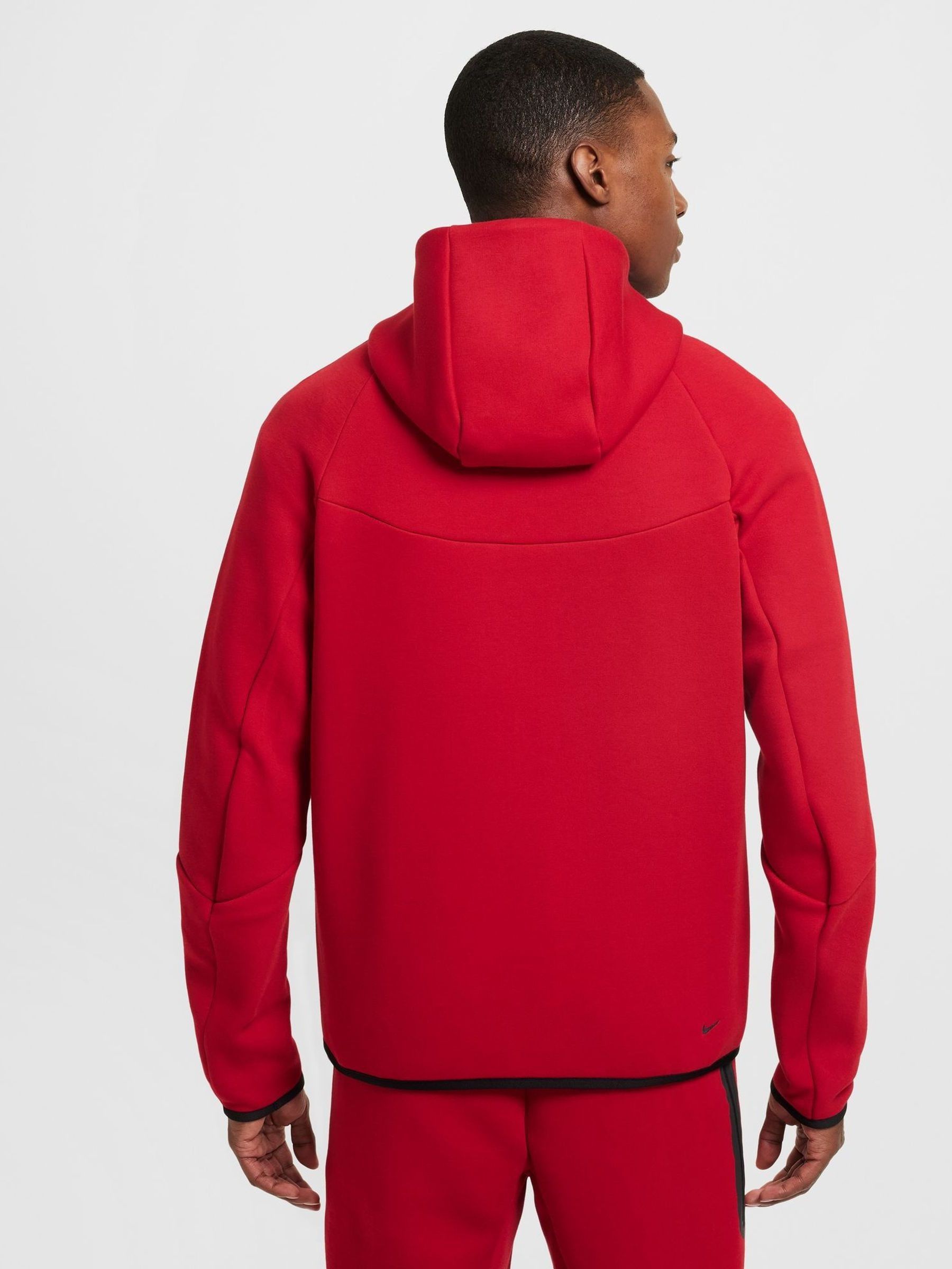 Buy Nike Gym Red Tech Fleece Zip Through Hoodie from Next Luxembourg
