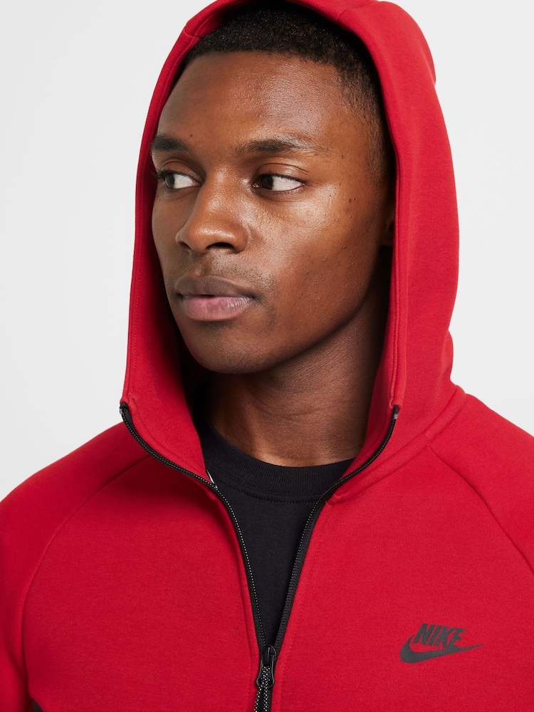 Buy Nike Gym Red Tech Fleece Zip Up Hoodie from Next Ireland - Main Image