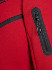 Nike Gym Red Tech Fleece Zip Up Hoodie - Image 7 of 11