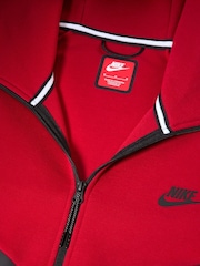 Nike Gym Red Tech Fleece Zip Up Hoodie - Image 9 of 11