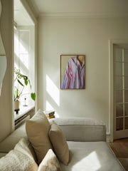 Paper Collective Pink Dad Shirt Framed Wall Art Print in Natural Oak Frame - Image 2 of 4