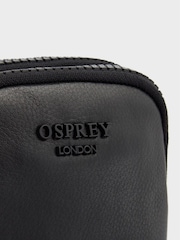 OSPREY LONDON The Onyx Leather Black Phone Bag - Image 7 of 7