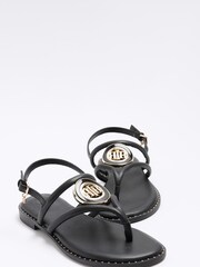 River Island Black Trim Toe Thong Sandals - Image 4 of 4